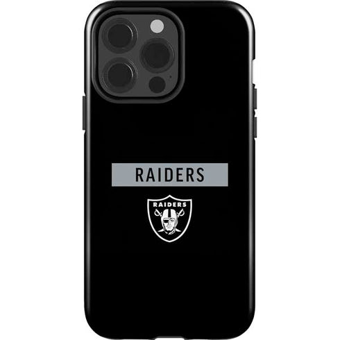 NFL Las Vegas Raiders Black Performance Series iPhone 15 Pro Impact Case
